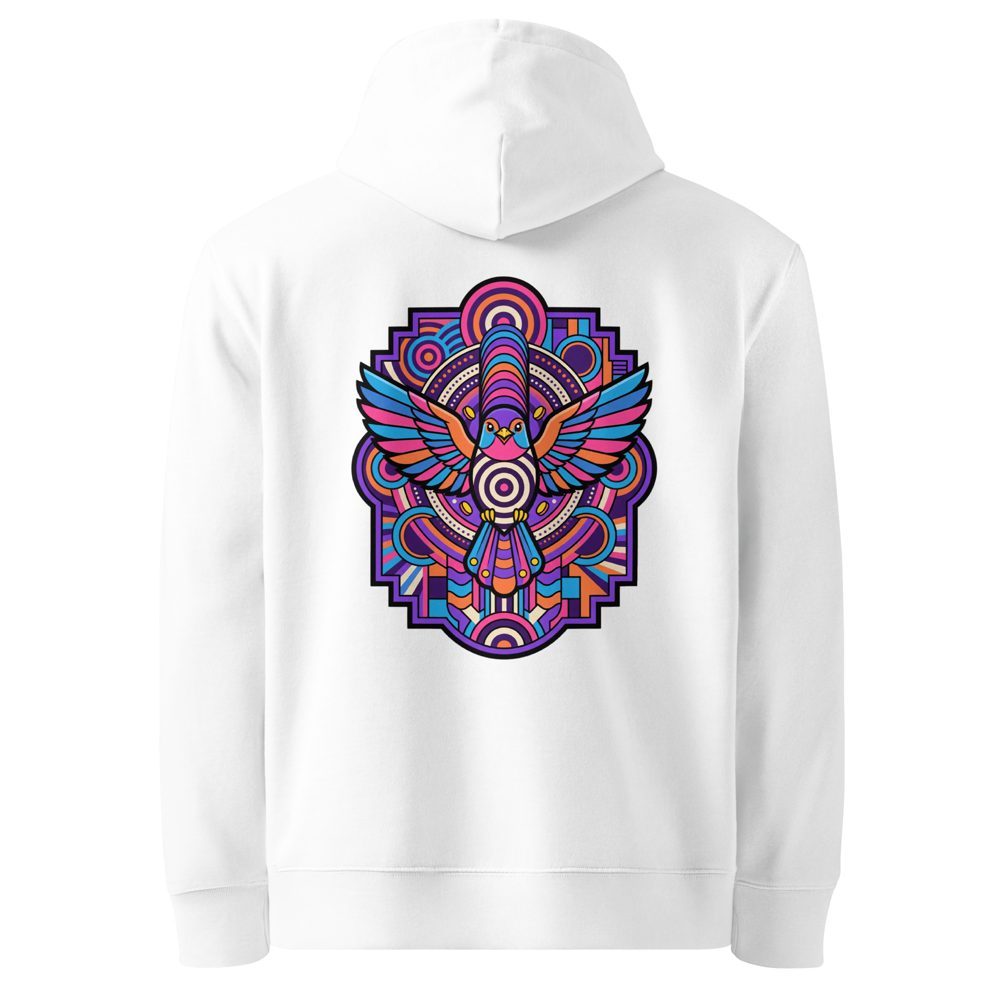 Cobalt Totem Hoodie - Abstract Robin