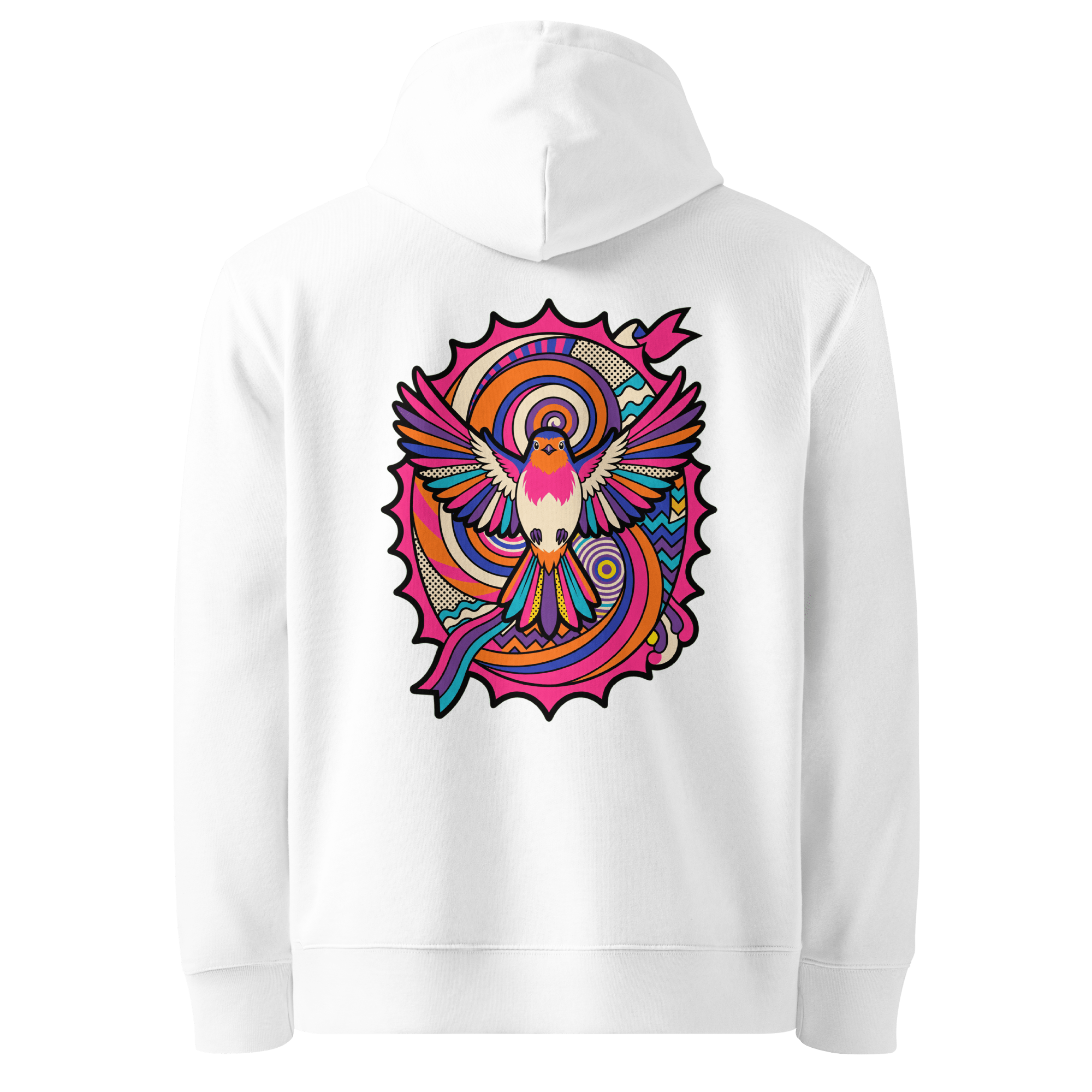 Comet Tail Hoodie - Abstract Robin
