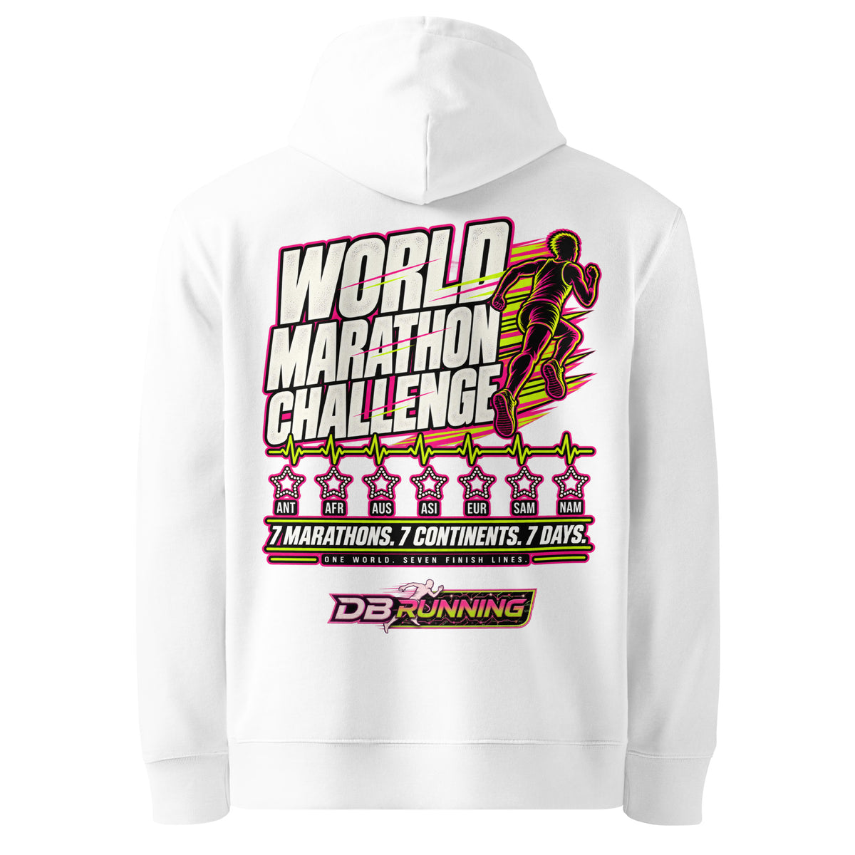 World Marathon Challenge Male - Hoodie - DB Running