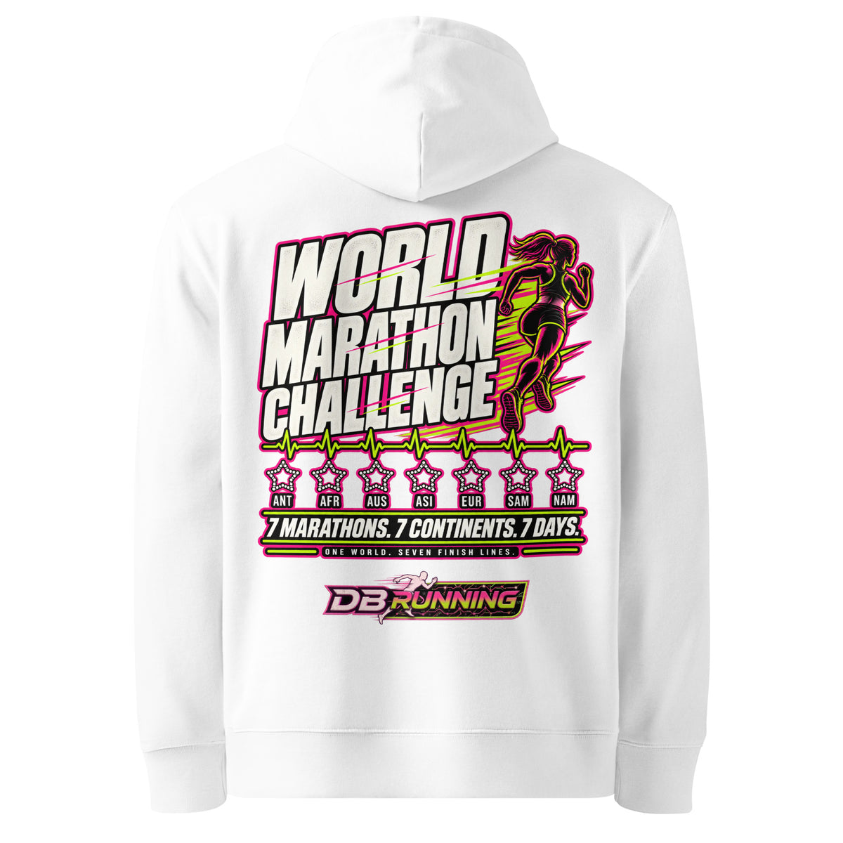 World Marathon Challenge Female - Hoodie - DB Running