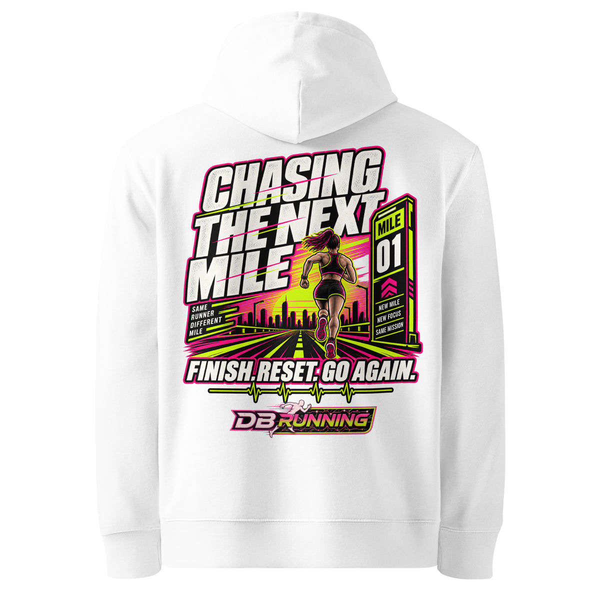 Chasing the Next Mile Female - Hoodie - DB Running