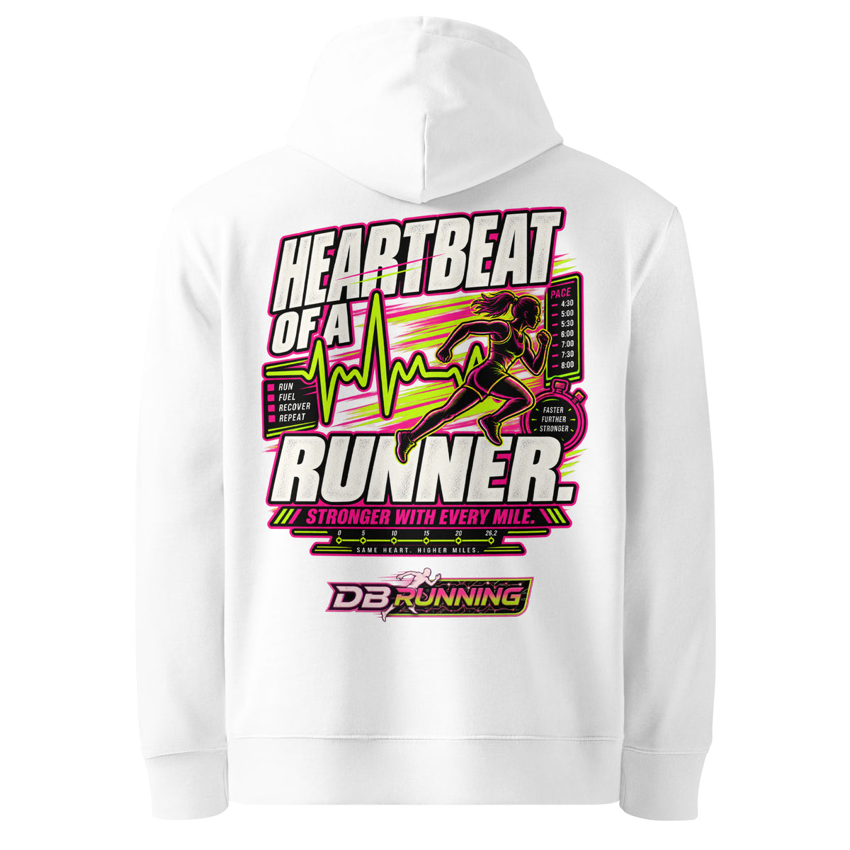 Heartbeat of a Runner Female - Hoodie - DB Running