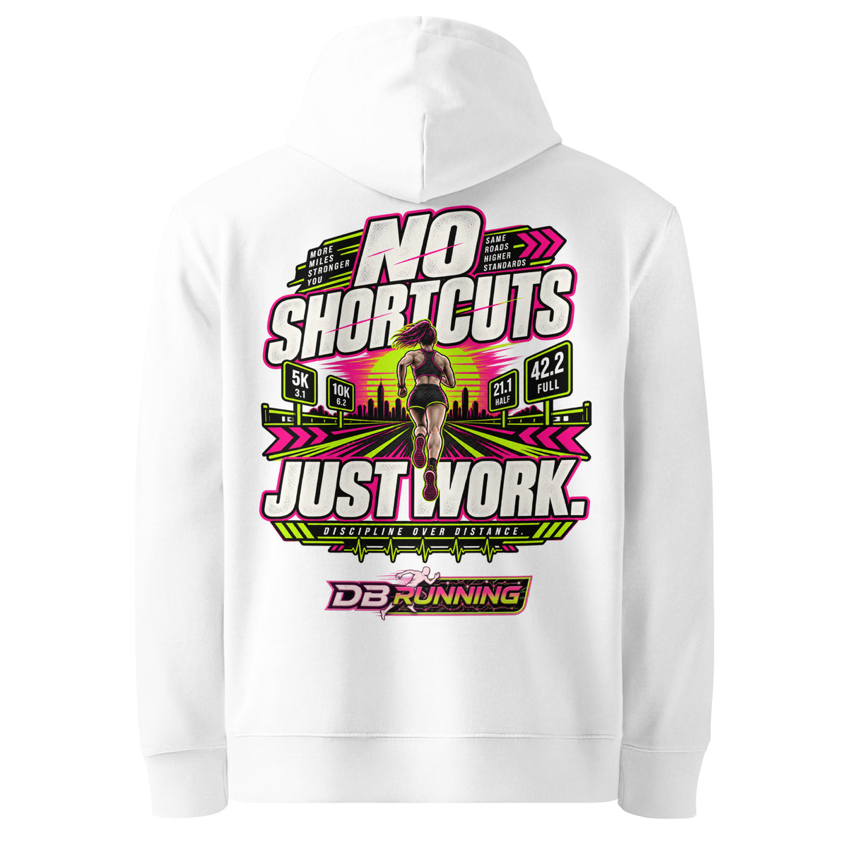 No Shortcuts Female - Hoodie - DB Running
