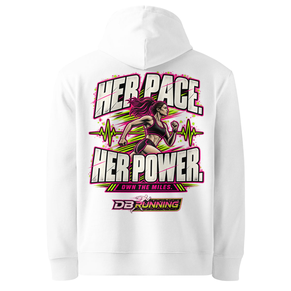 Her Pace. Her Power. - Hoodie - DB Running
