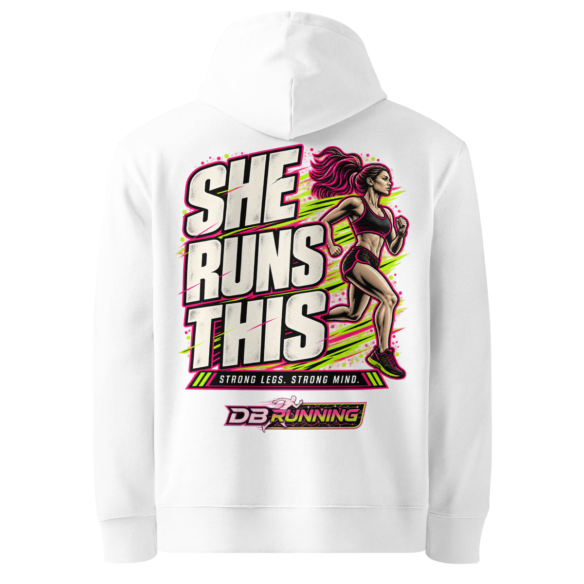 She Runs This - Hoodie - DB Running