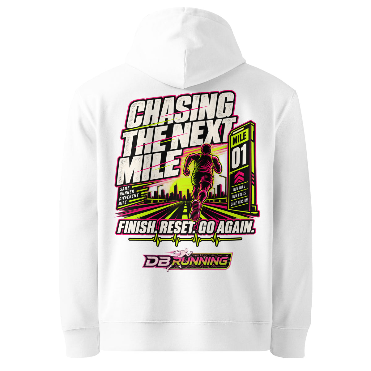 Chasing the Next Mile Male - Hoodie - DB Running