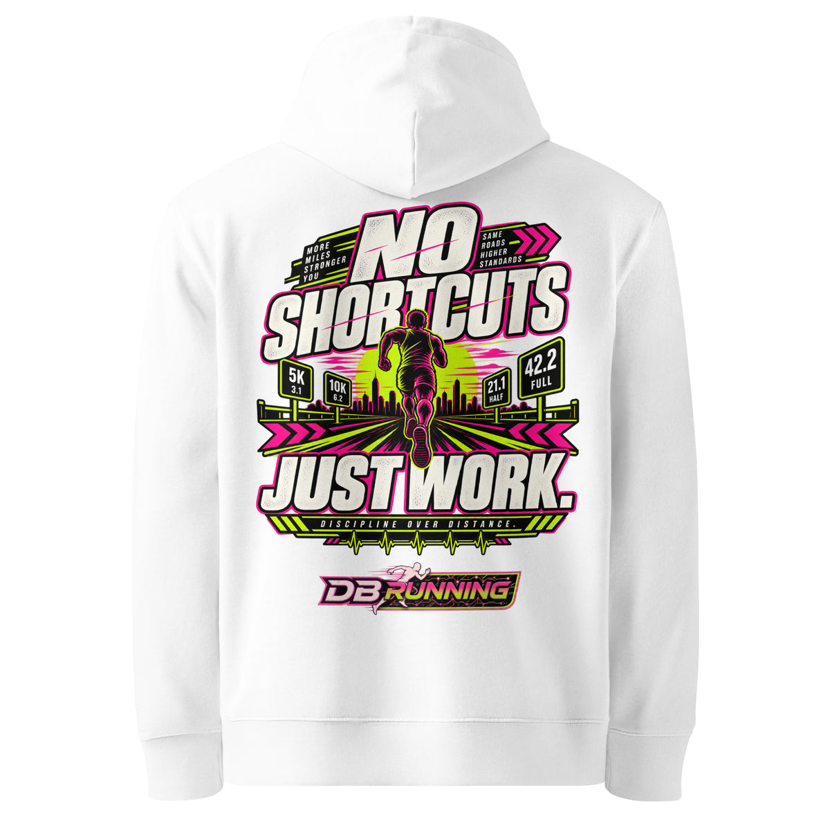 No Shortcuts Male - Hoodie - DB Running