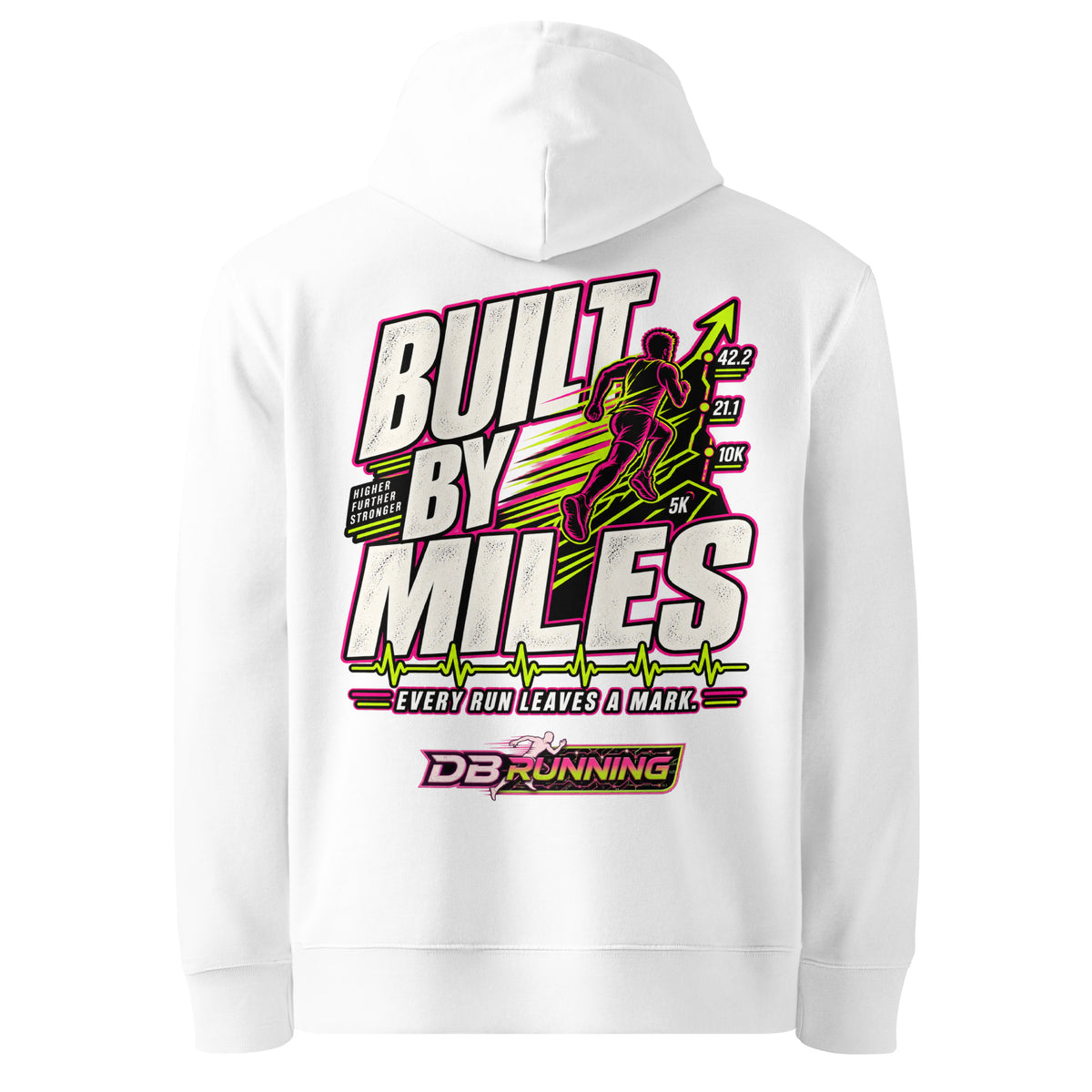 Built by Miles Male - Hoodie - DB Running