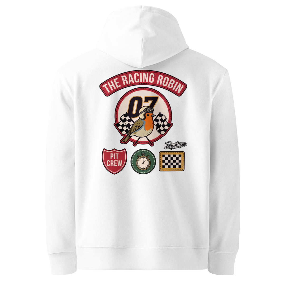 Racing Robin Pit Crew Hoodie - Dean's Classic Cars