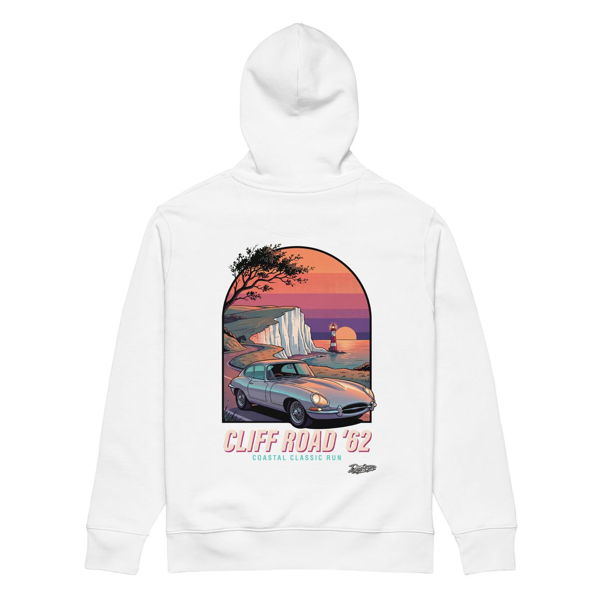 E Type Cliff Road Hoodie - Dean's Classic Cars