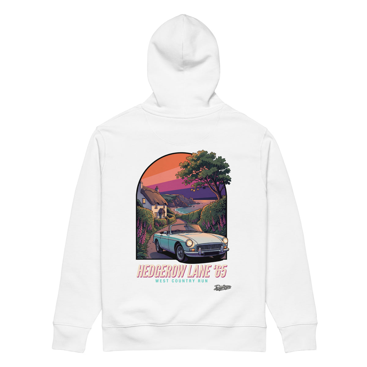 MGB Roadster Hedgerow Lane Hoodie - Dean's Classic Cars