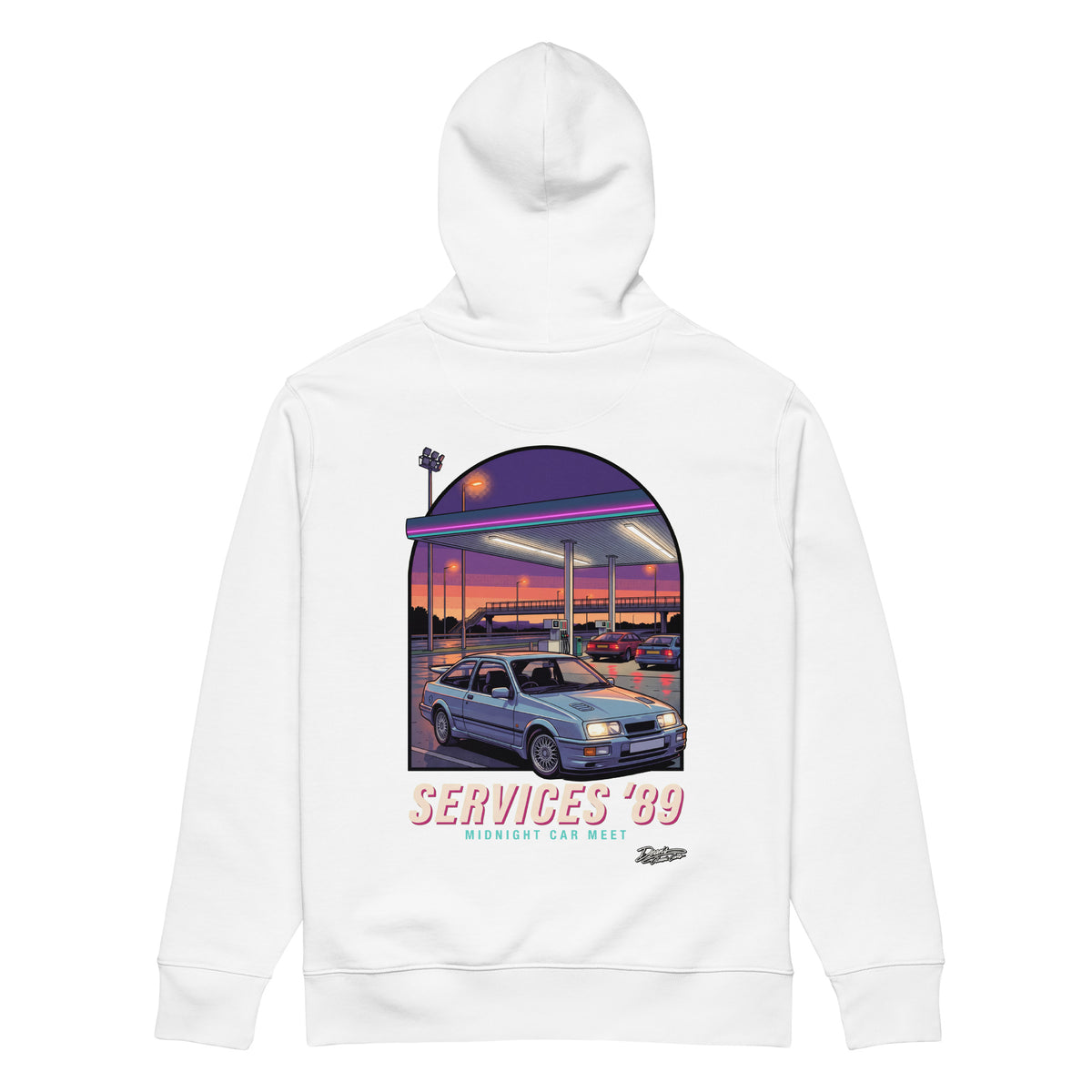 Sierra Cosworth Midnight Services Hoodie - Dean's Classic Cars