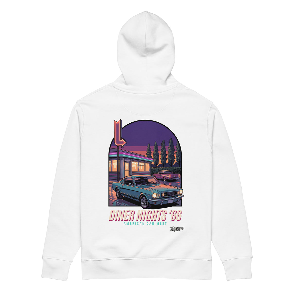 Mustang GT Diner Nights Hoodie - Dean's Classic Cars