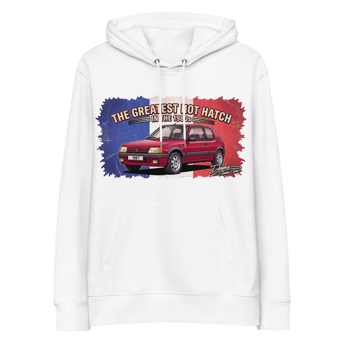 205 GTI Cherry Red Hoodie - Dean's Classic Cars