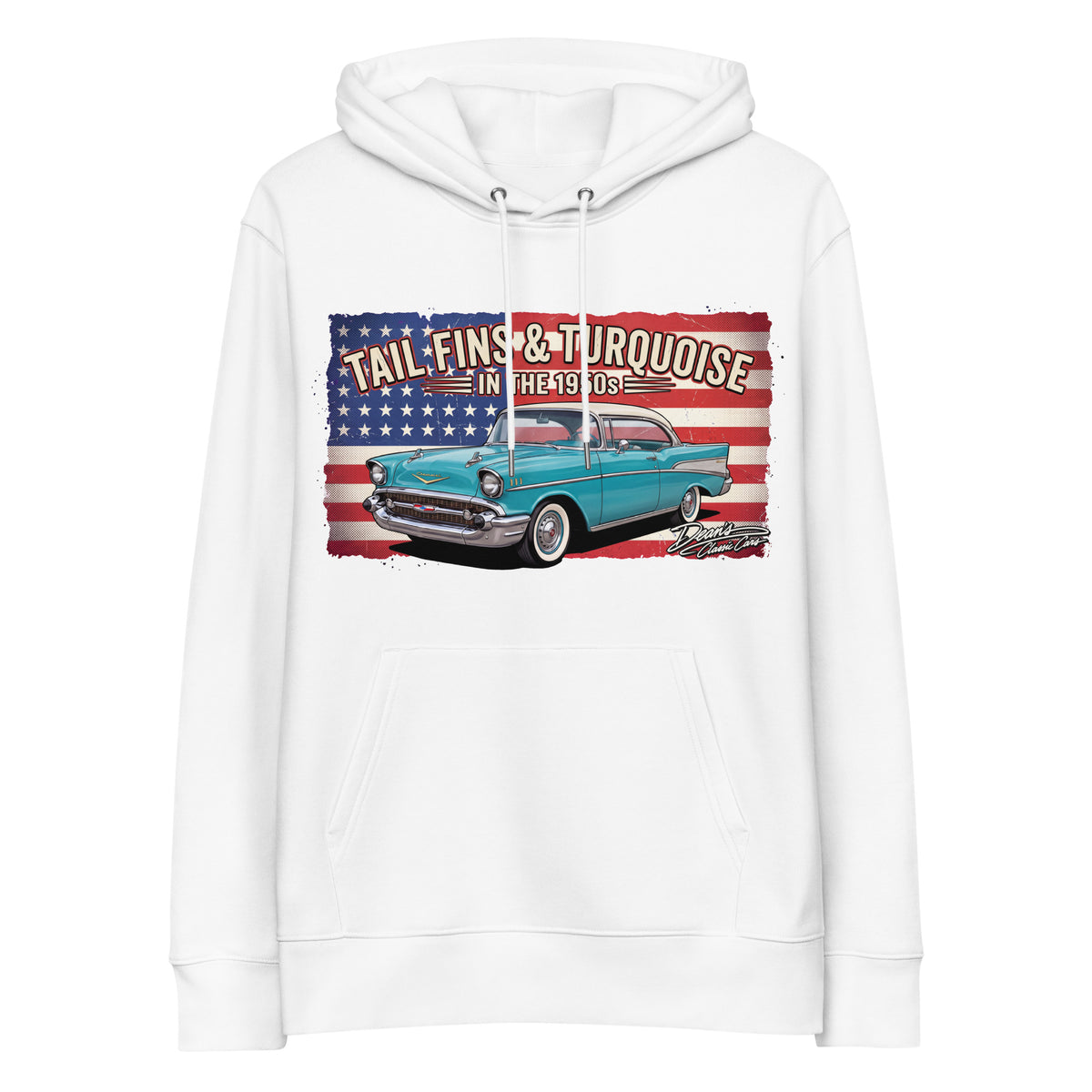 Bel Air Tropical Turquoise Hoodie - Dean's Classic Cars