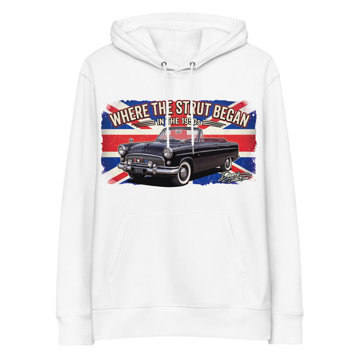 Consul Convertible Strut Pioneer Hoodie - Dean's Classic Cars