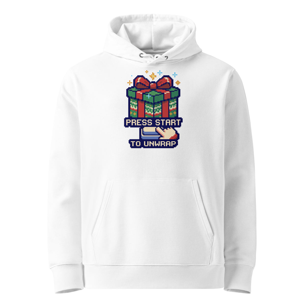 Press Start To Unwrap Christmas Hoodie - Ricki Robin