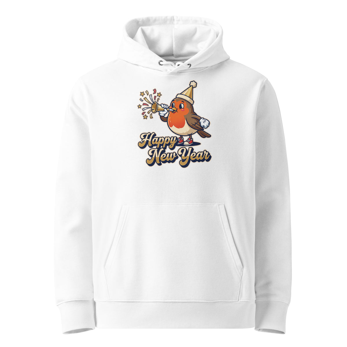 Happy New Year Robin Hoodie - Ricki Robin