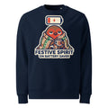 Festive Spirit On Battery Saver Christmas Heavyweight Sweatshirt - Ricki Robin