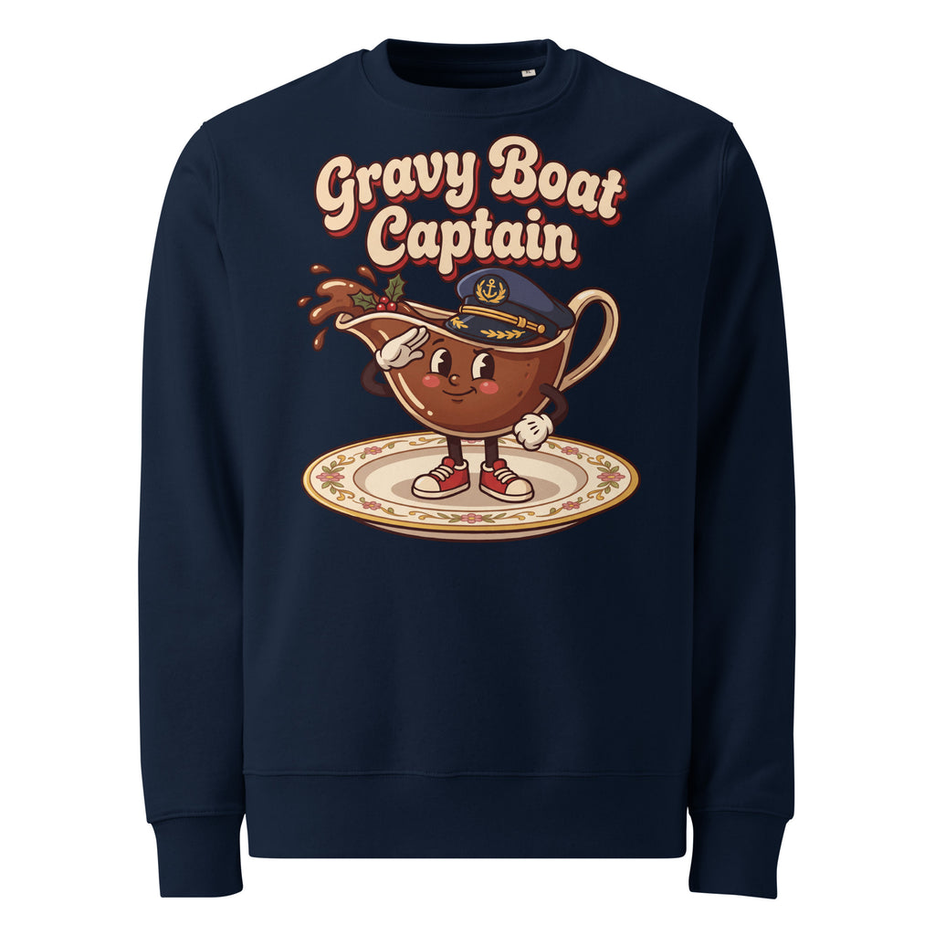 Gravy Boat Captain Christmas Heavyweight Sweatshirt - Ricki Robin