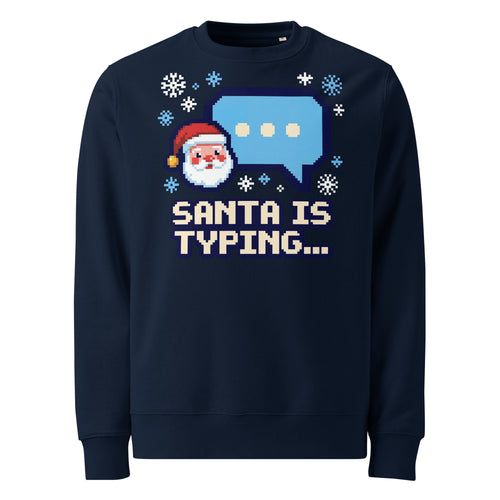 Santa Is Typing... Christmas Heavyweight Sweatshirt - Ricki Robin