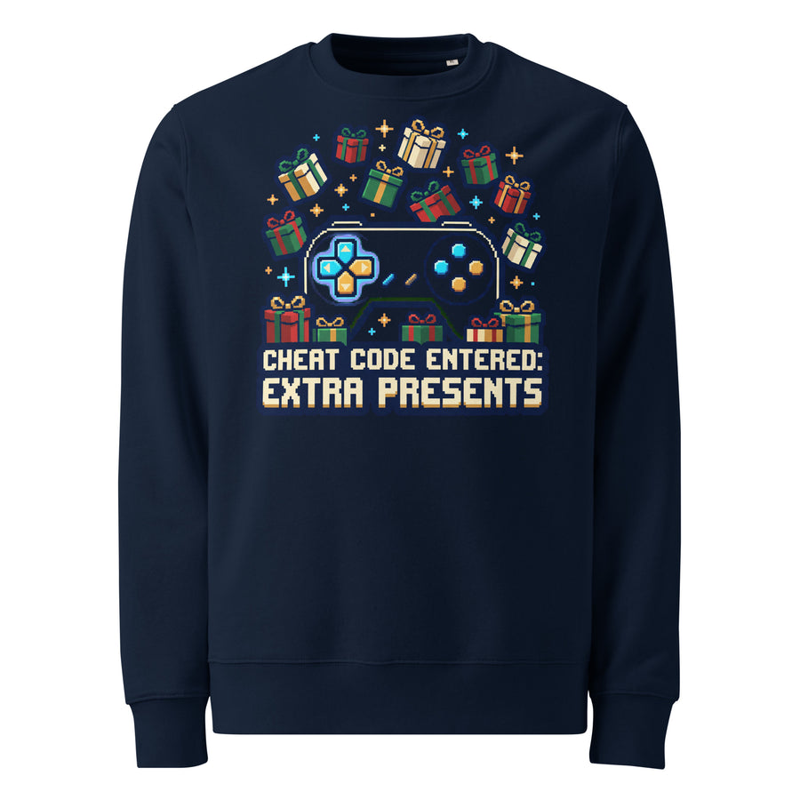 Cheat Code: Extra Presents Christmas Heavyweight Sweatshirt - Ricki Robin