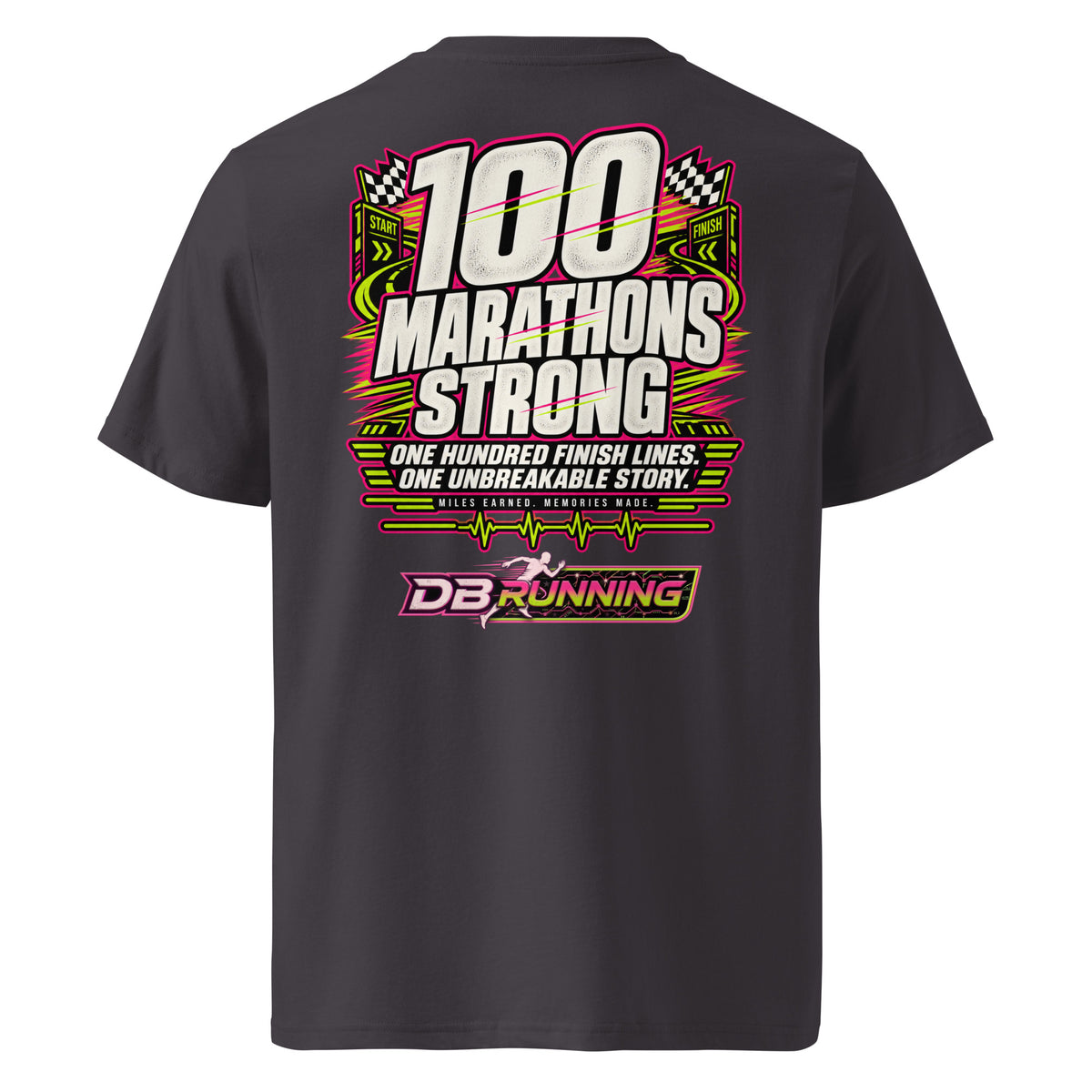 100 Marathons Strong - T-Shirt - DB Running
