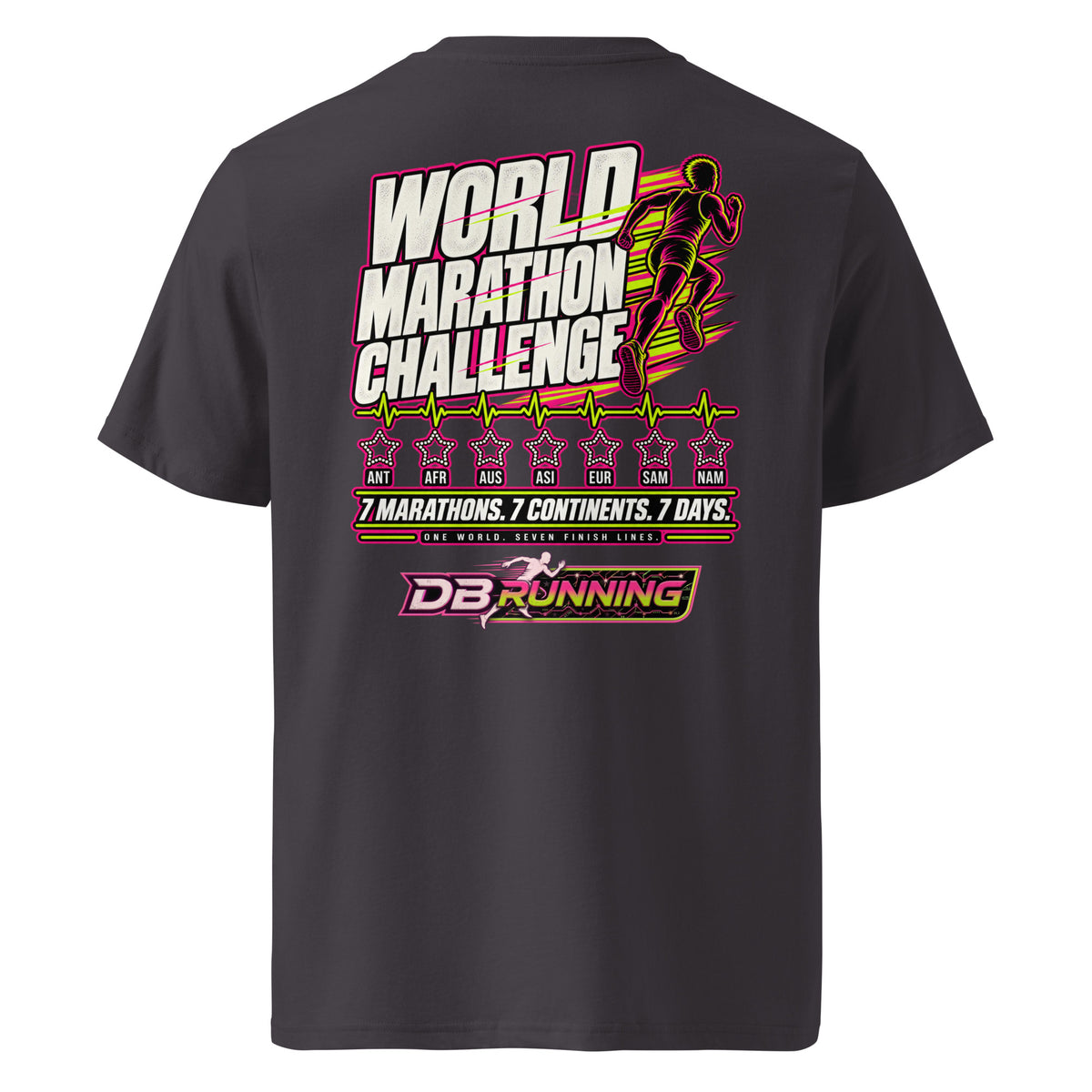 World Marathon Challenge Male - T-Shirt - DB Running