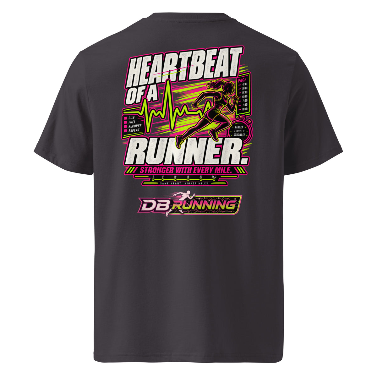 Heartbeat of a Runner Female - T-Shirt - DB Running