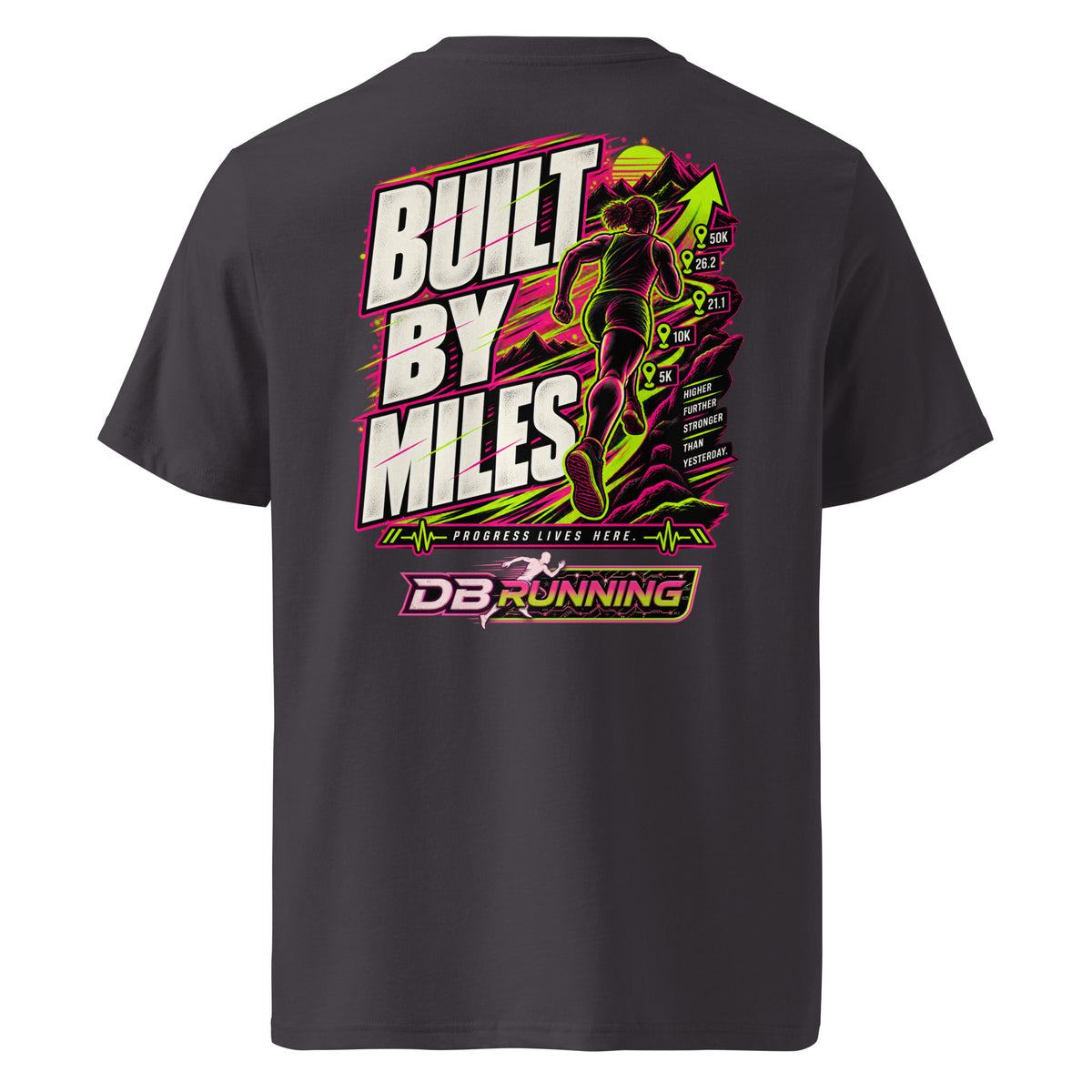Built by Miles Female - T-Shirt - DB Running