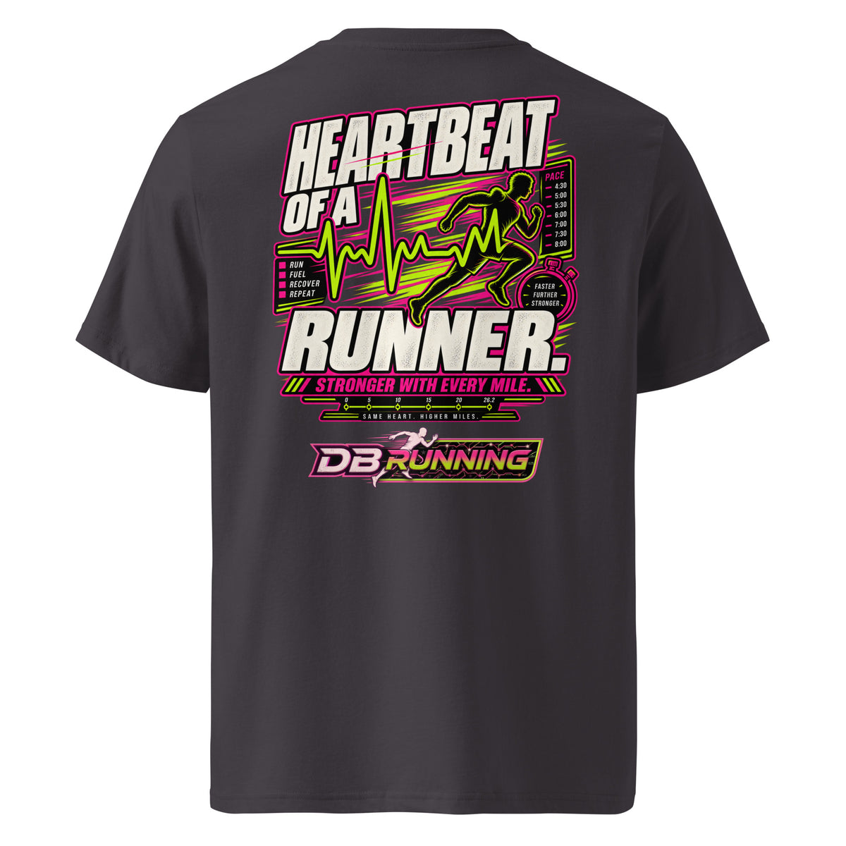 Heartbeat of a Runner Male - T-Shirt - DB Running