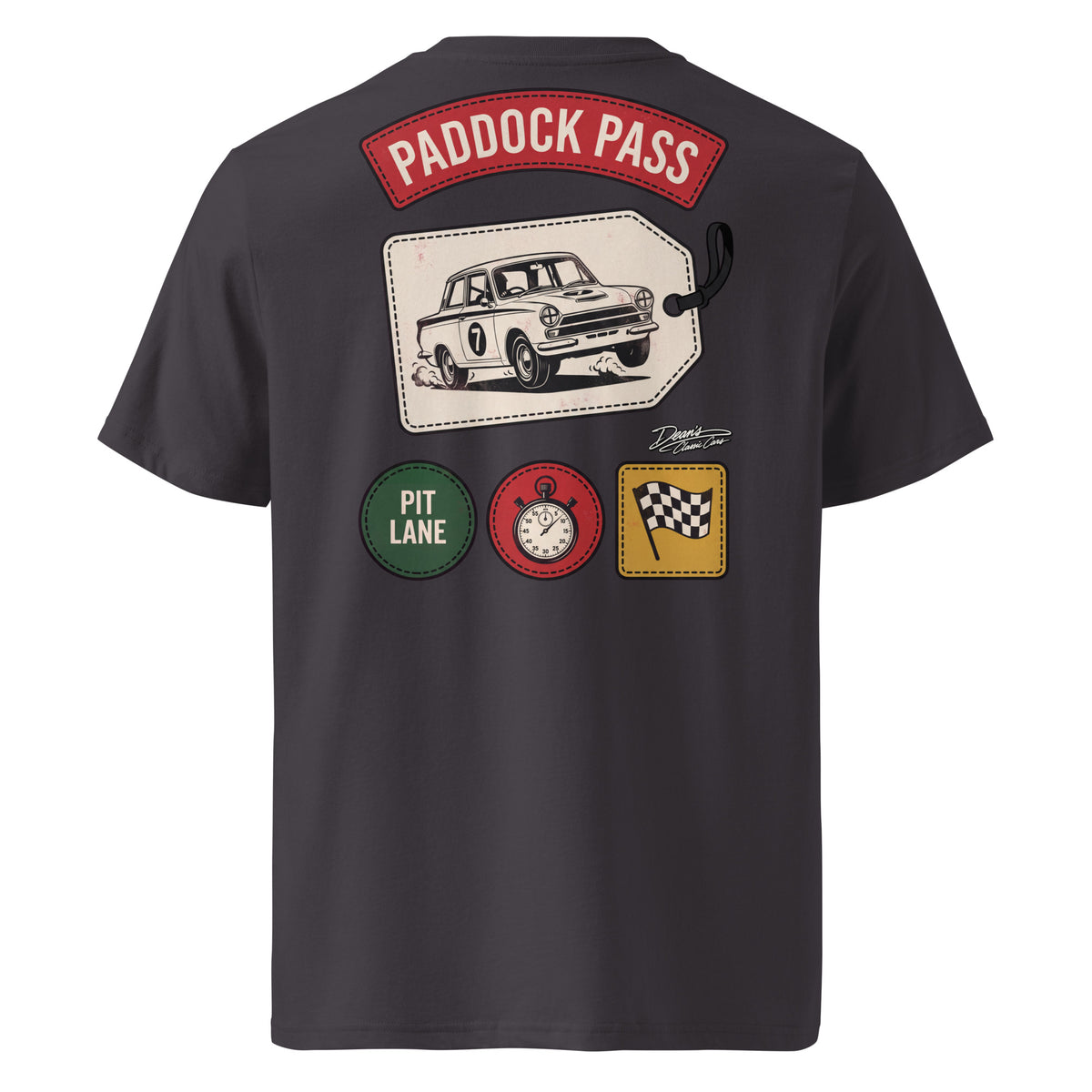 Cortina Paddock Pass Seven T-Shirt - Dean's Classic Cars