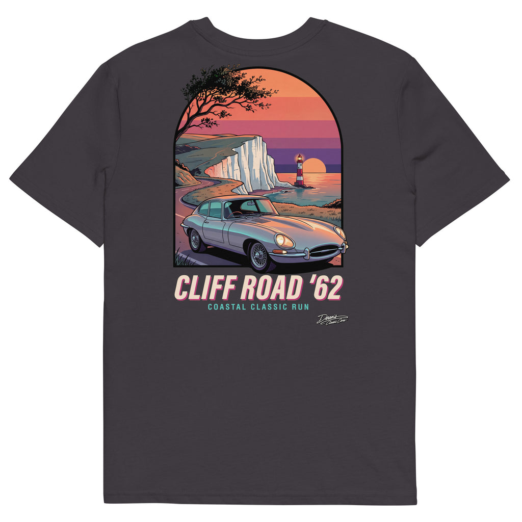 E Type Cliff Road T-Shirt - Dean's Classic Cars