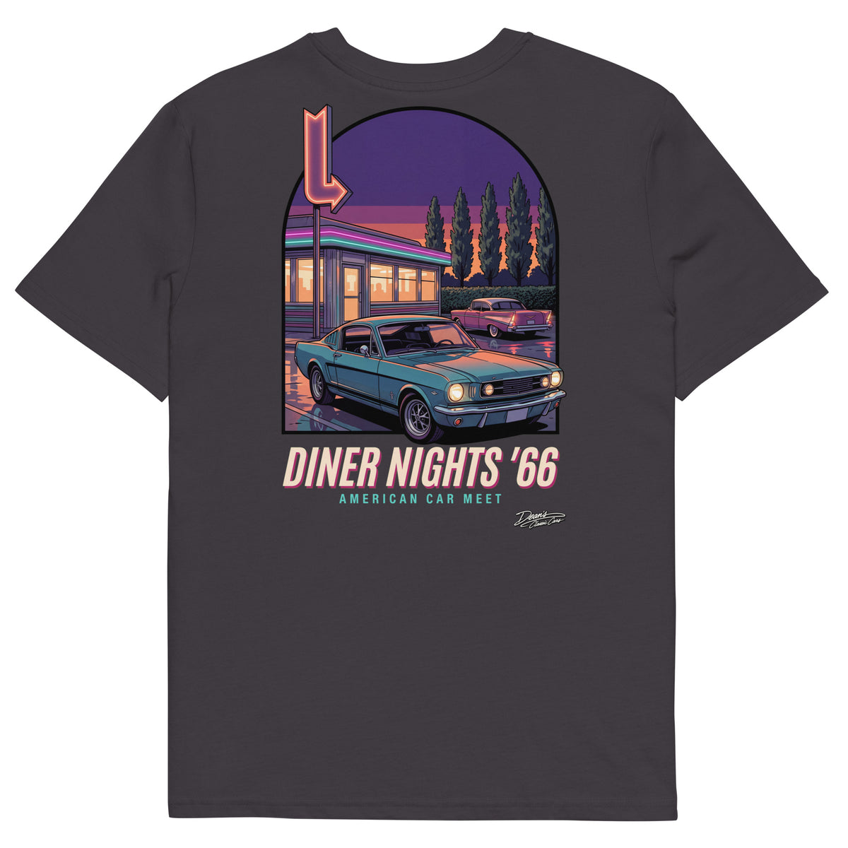 Mustang GT Diner Nights T-Shirt - Dean's Classic Cars