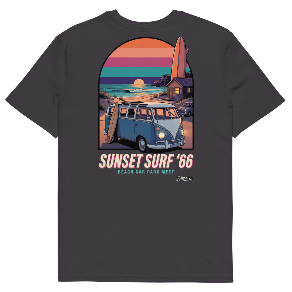 Split Screen Sunset Surf T-Shirt - Dean's Classic Cars