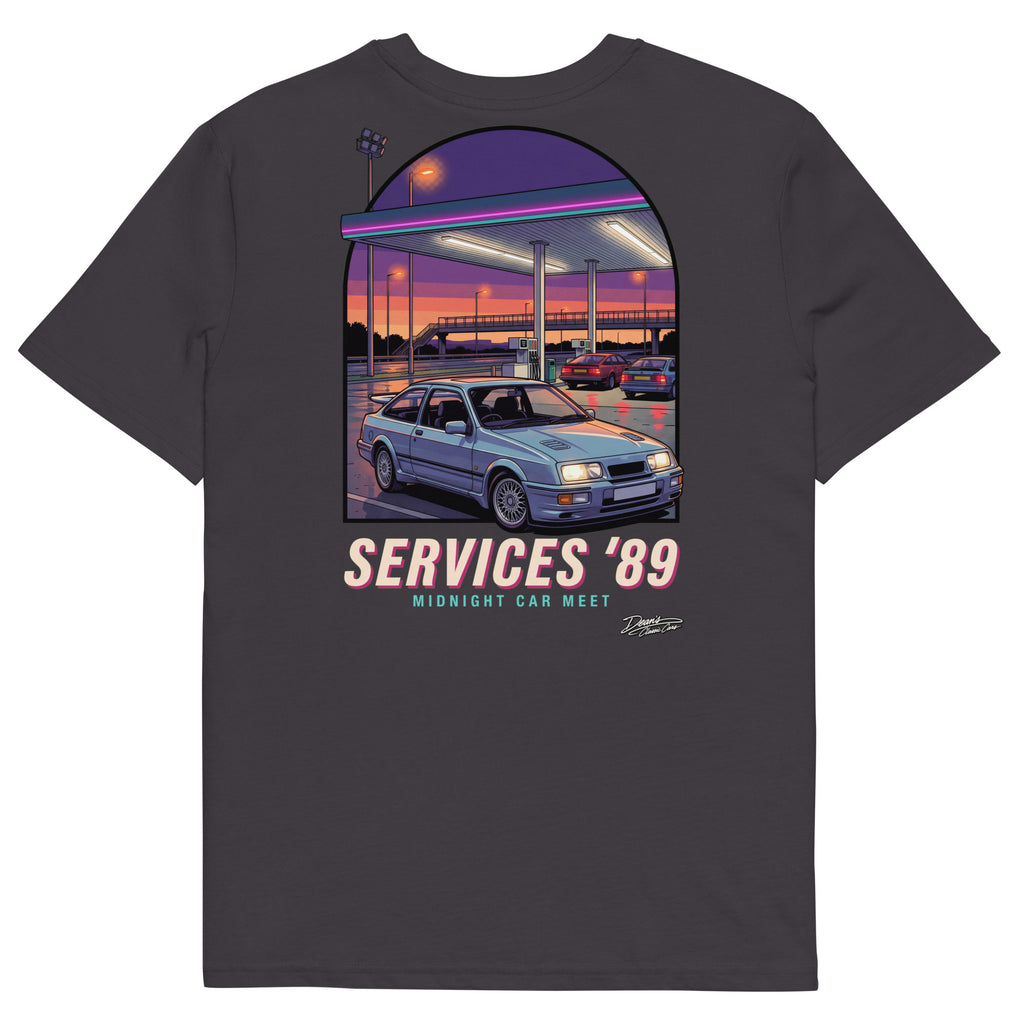 Sierra Cosworth Midnight Services T-Shirt - Dean's Classic Cars