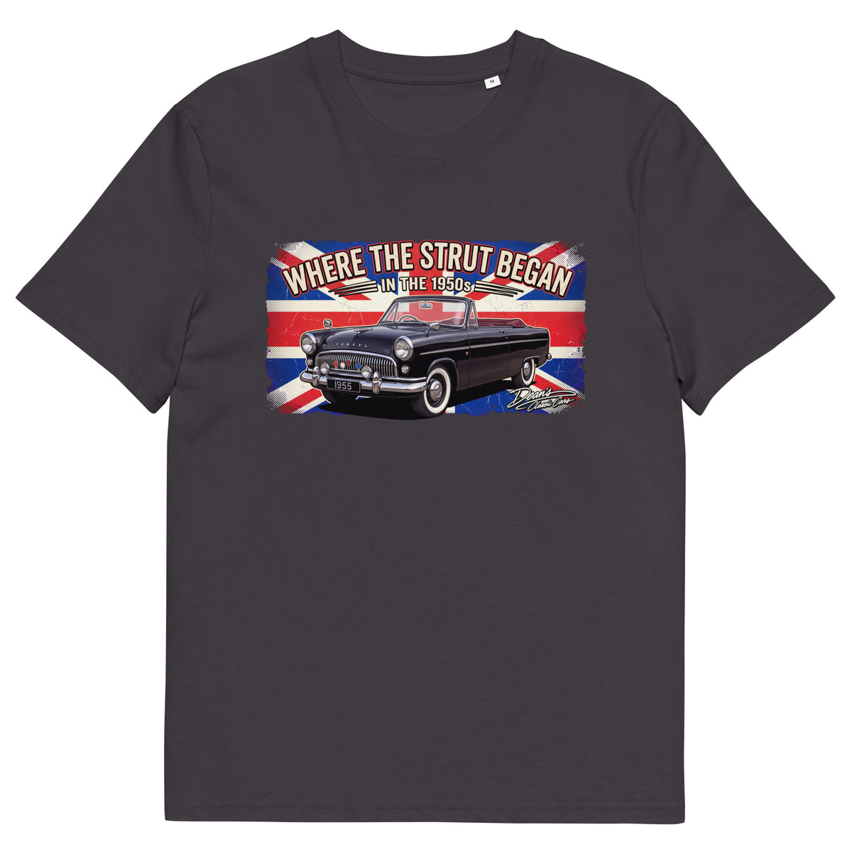 Consul Convertible Strut Pioneer T-Shirt - Dean's Classic Cars