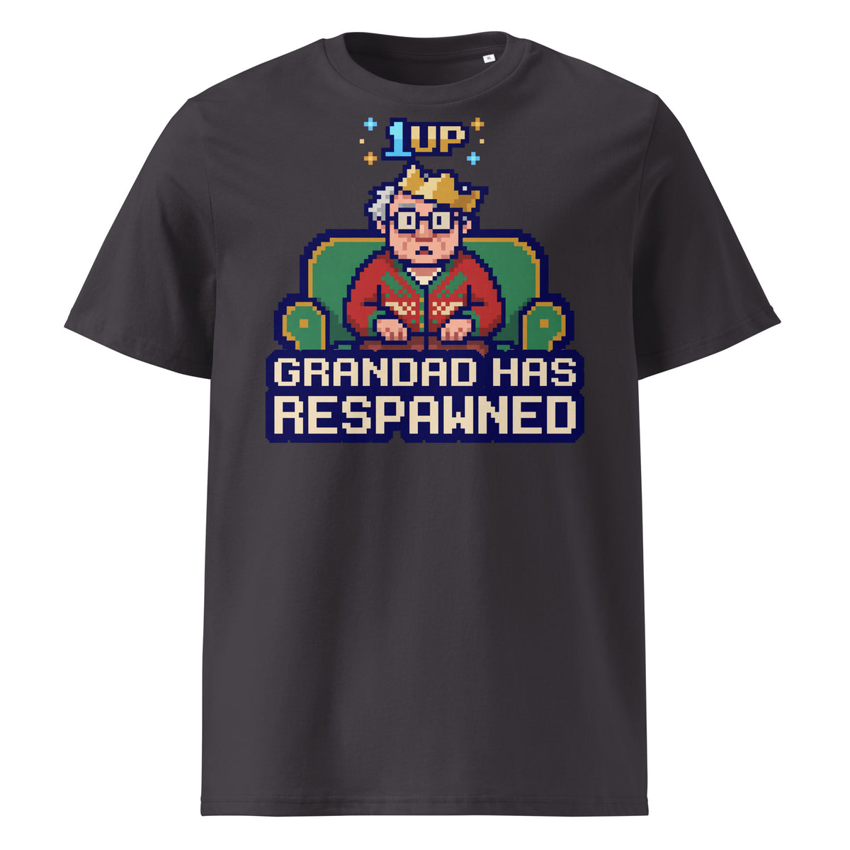 Grandad Has Respawned Christmas T-Shirt - Ricki Robin