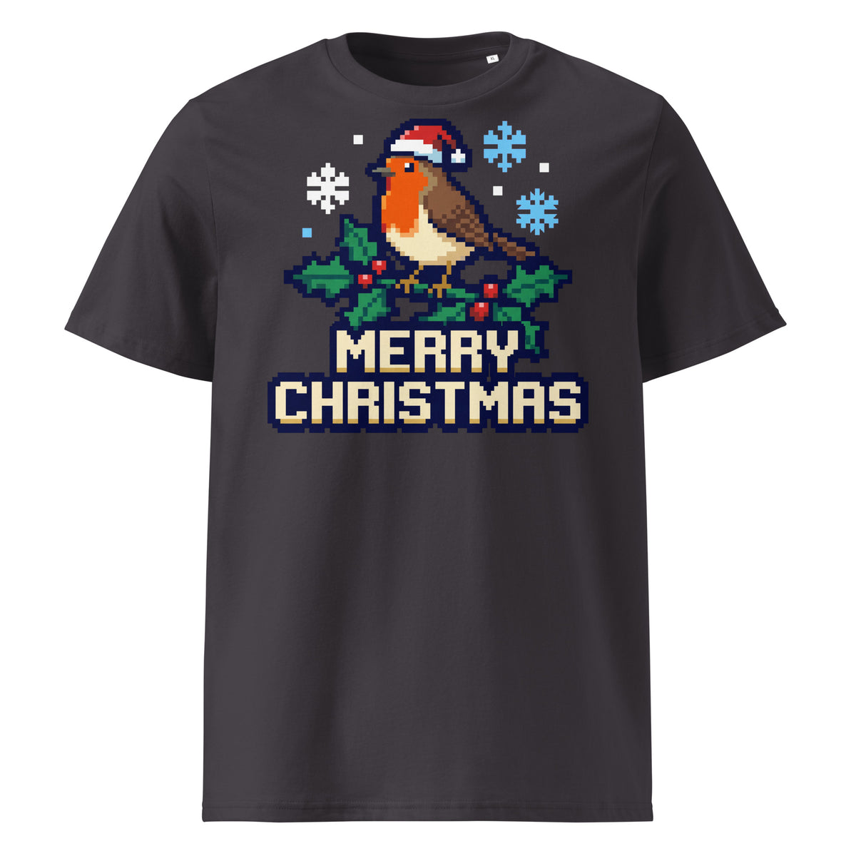 8-Bit Robin Christmas T-Shirt - Ricki Robin