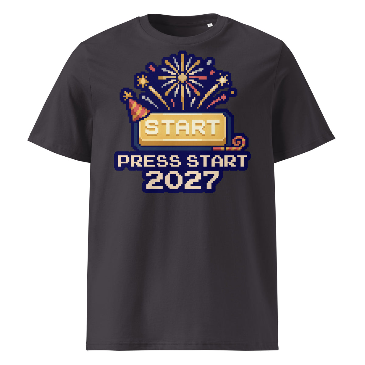 Press Start 2027 New Year T-Shirt - Ricki Robin