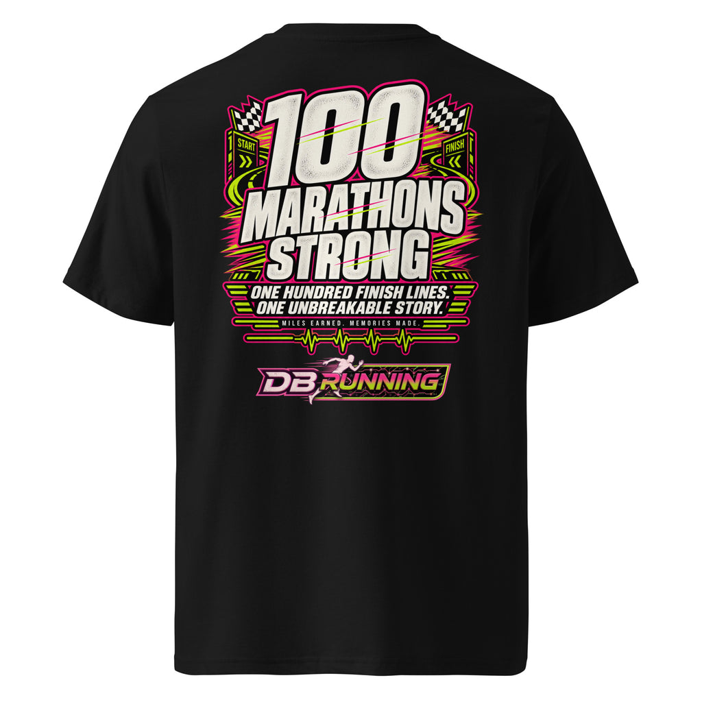 100 Marathons Strong - T-Shirt - DB Running