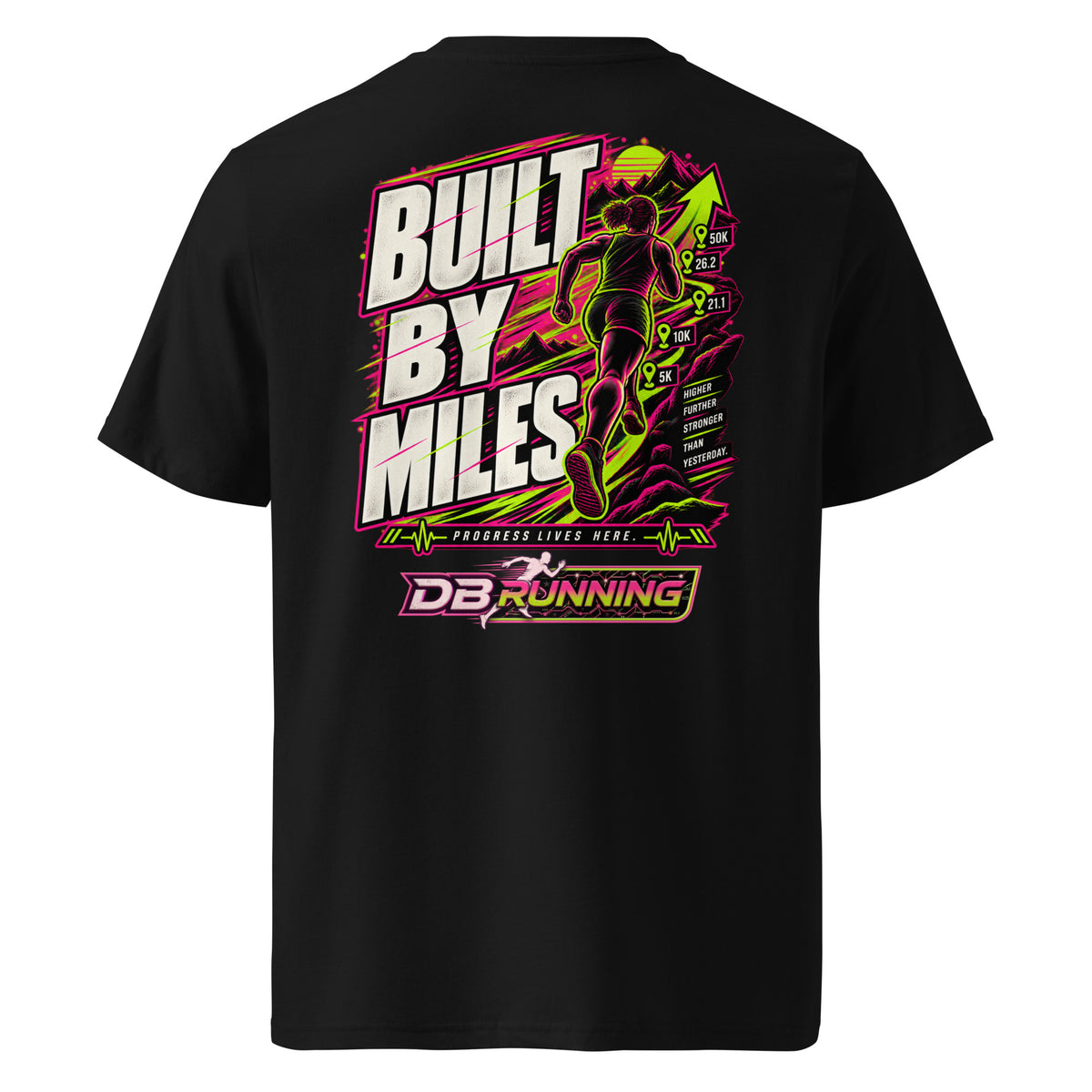 Built by Miles Female - T-Shirt - DB Running