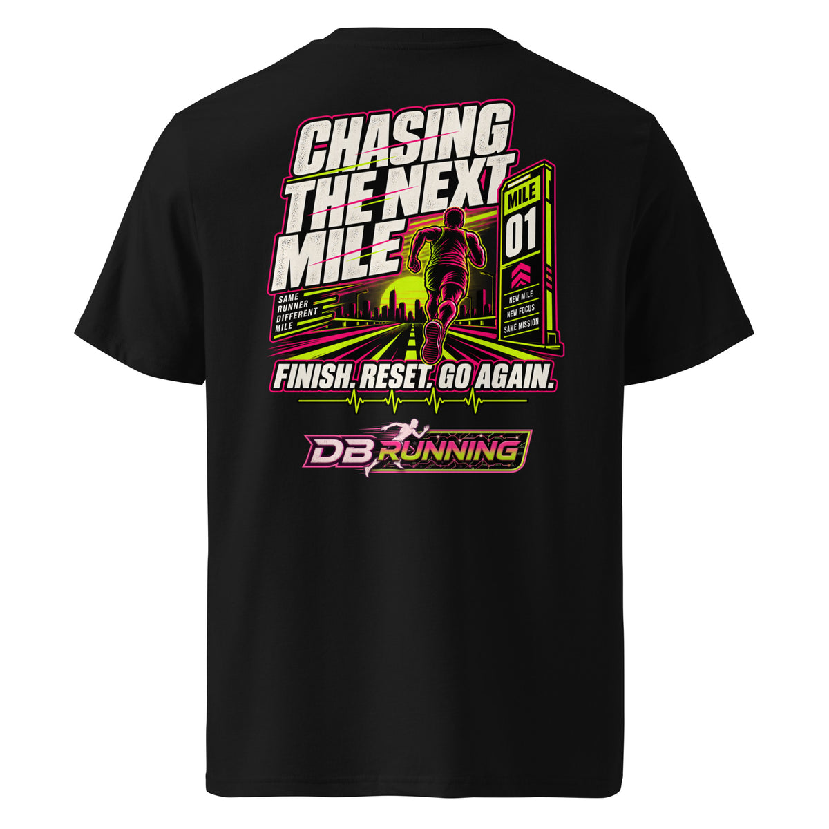 Chasing the Next Mile Male - T-Shirt - DB Running