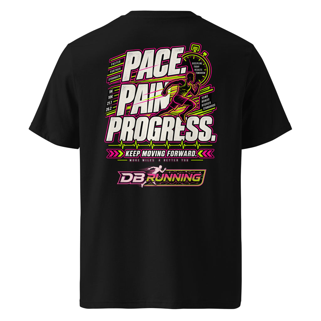 Pace. Pain. Progress Male - T-Shirt - DB Running