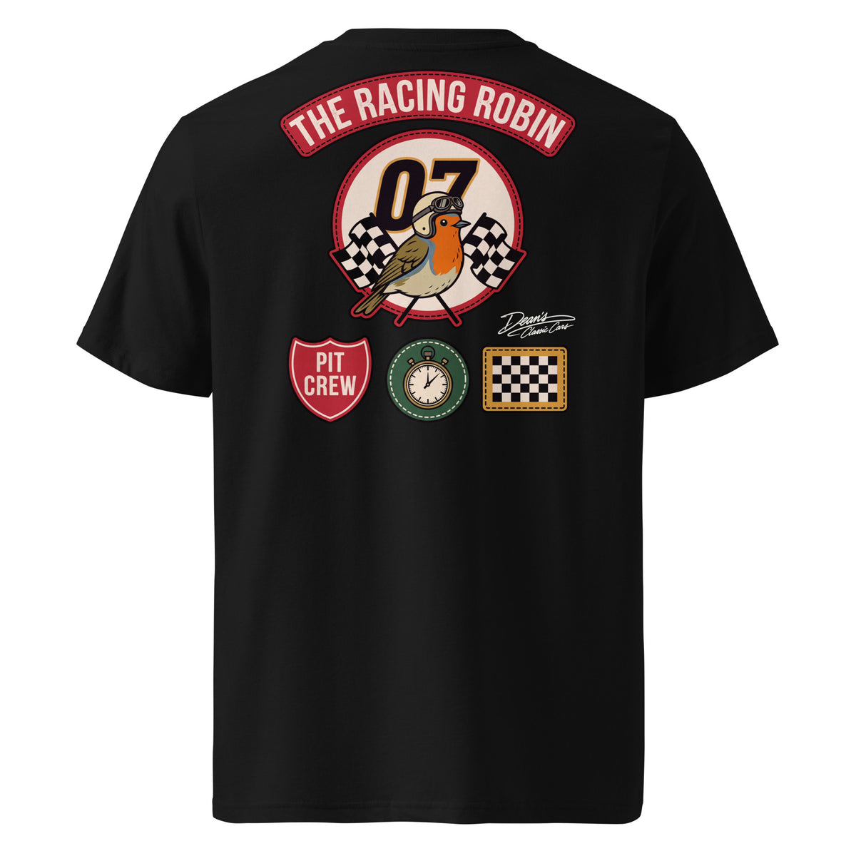Racing Robin Pit Crew T-Shirt - Dean's Classic Cars
