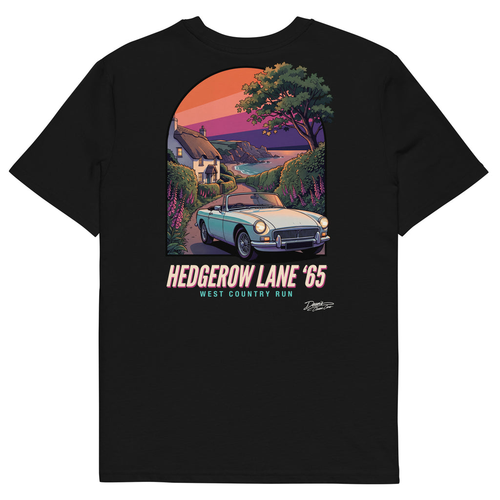 MGB Roadster Hedgerow Lane T-Shirt - Dean's Classic Cars