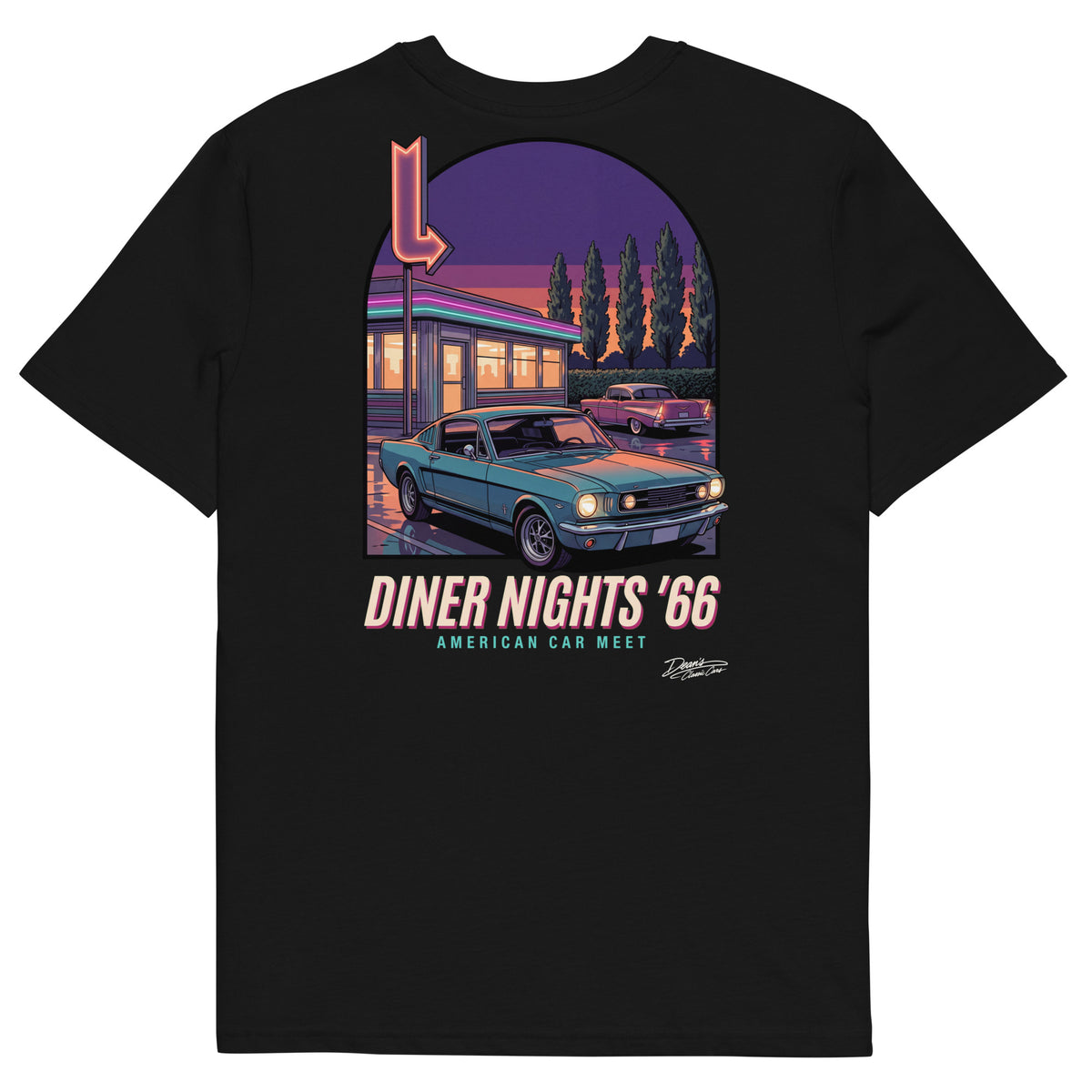Mustang GT Diner Nights T-Shirt - Dean's Classic Cars