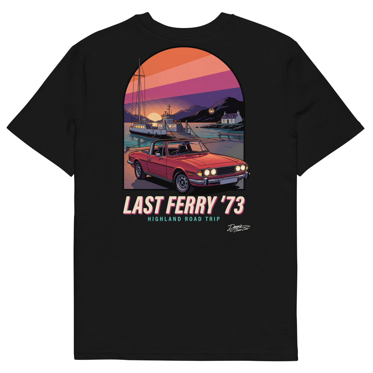 Stag Mk2 Last Ferry T-Shirt - Dean's Classic Cars