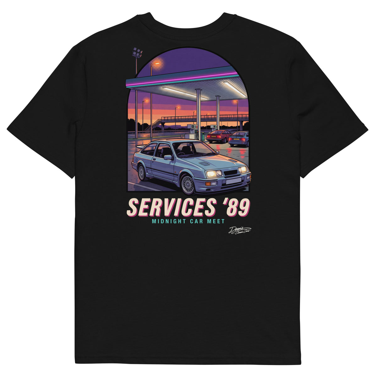 Sierra Cosworth Midnight Services T-Shirt - Dean's Classic Cars