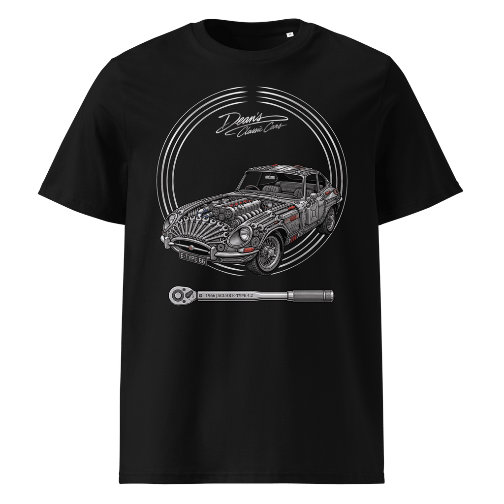 E Type Triple Wiper T-Shirt - Dean's Classic Cars